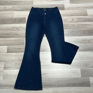 PANTETE Women’s Blue Bell Bottom Jeans Size M